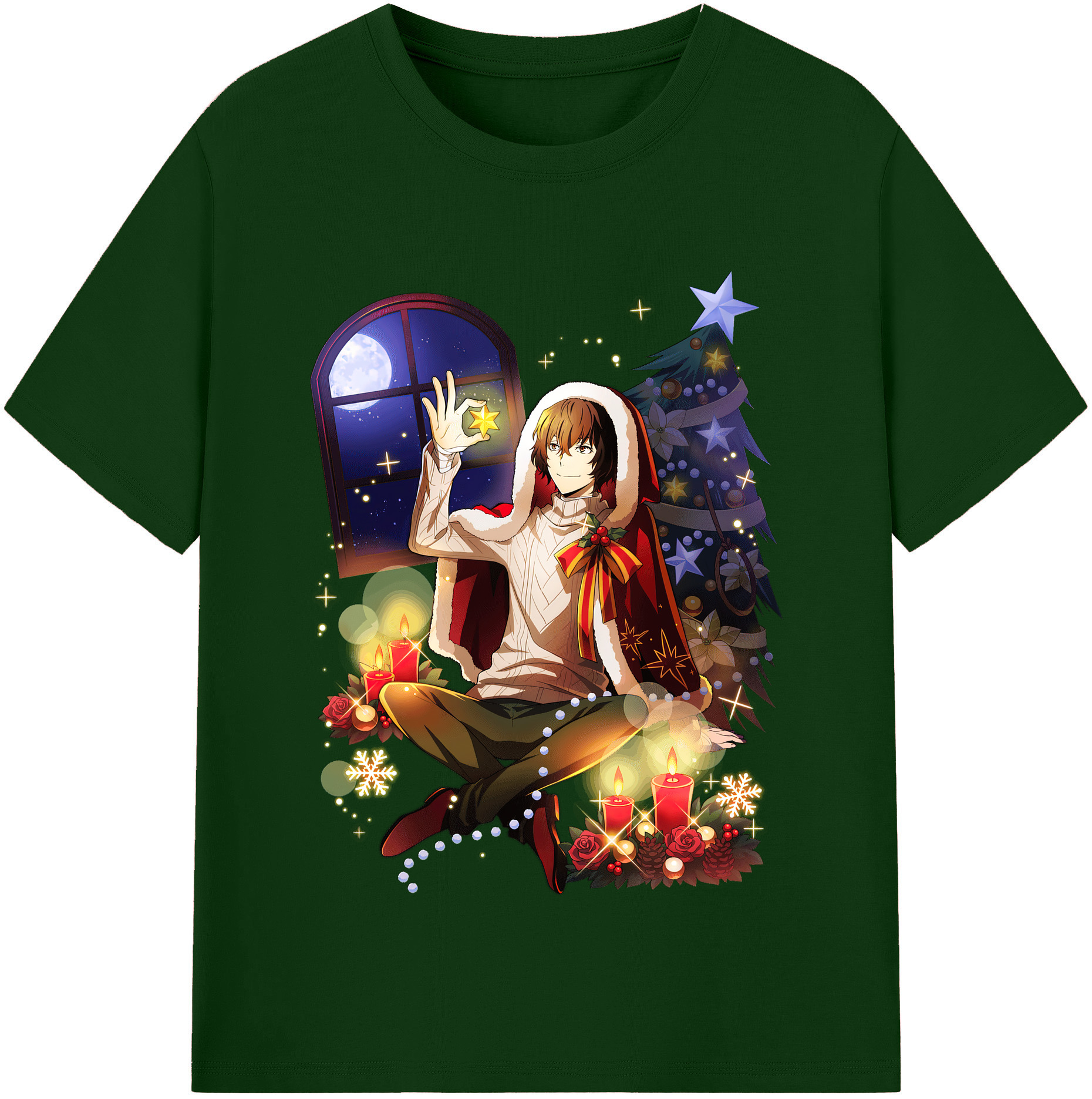 （画像用） 文豪ストレイドッグス Bungo Stray Dogs 綿100％半袖Tシャツ（フロントプリント）